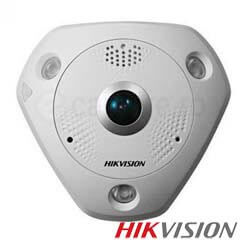 Camera IP Fisheye, Interior, 12 MP, IR 15m, POE, Slot Card - HikVision DS-2CD63C2F-IVS